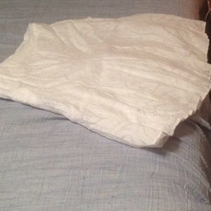 Liz Claiborne white a-line skirt, size 18